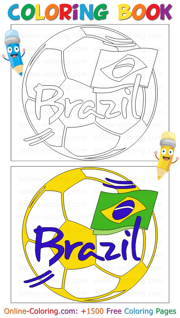 Brazil Coloring Pages Printable for Free Download